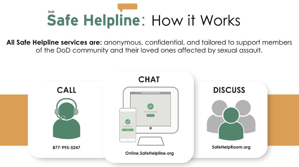 Graphic Link to Access the Safe Helpline